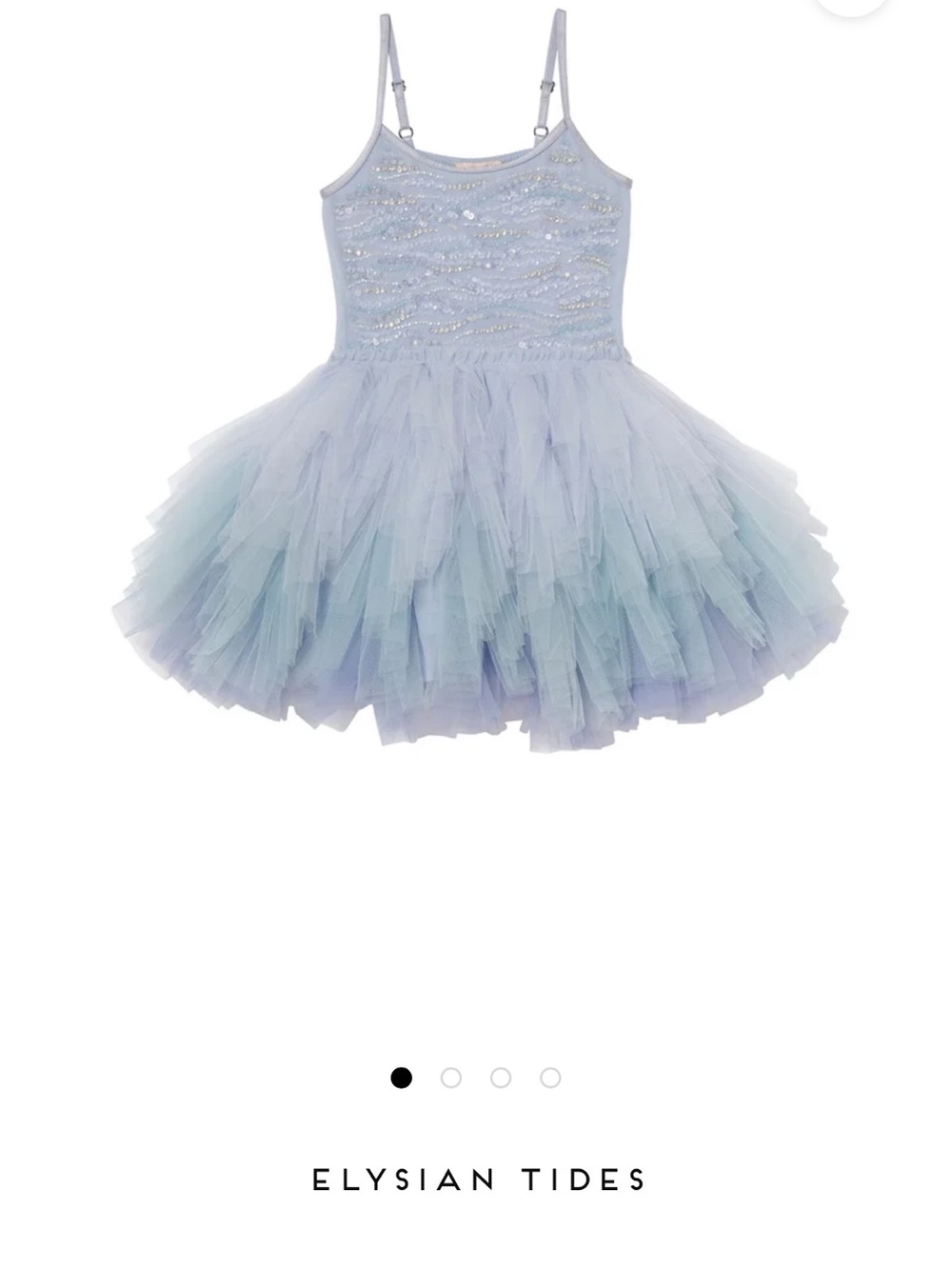 Elysian Tides Light Blue Tulle Ballet Dress